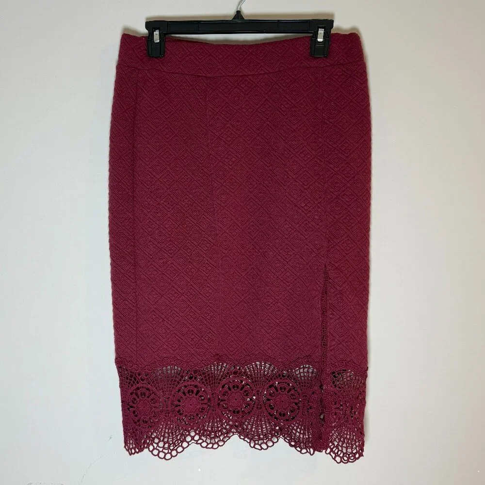 NWT Free People StoryTeller Pencil Skirt shiraz‎ Size M